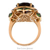 Le Vian Oval Garnet Flower Ring with Topaz, Tsavorite and Amethyst Accents in 14k Rose Gold - Thumbnail 2