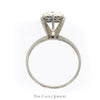 1/2cttw 7 Round Diamond Cluster Ring in 10k White Gold - Thumbnail 2