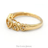 Open Heart Band with Diamond Accents in 14k Yellow Gold - Thumbnail 3