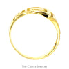 Greek Inspired Open Tapered Band in 18k Yellow Gold - Thumbnail 2