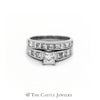 2cttw Princess Cut Diamond Bridal Set in 14kt White Gold - Thumbnail 1