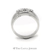 Men's 3 Diamond Ring in 14k White Gold - Thumbnail 2