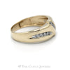 .25CTTW Gent's 3 Diamond Row Ring in 10KT Yellow Gold - Thumbnail 3