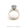 1/2cttw Diamond Cluster Ring in Two Tone 14k White & Yellow Gold. - Thumbnail 2