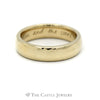 Inscribed 10k Yellow Gold 6mm Polished Wedding Band - Thumbnail 1