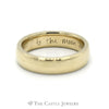 Inscribed 10k Yellow Gold 6mm Polished Wedding Band - Thumbnail 3