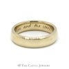 Inscribed 10k Yellow Gold 6mm Polished Wedding Band - Thumbnail 4