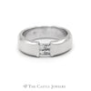 Gent's .25CTTW Princess Cut Diamond Band in 18KT White Gold - Thumbnail 1