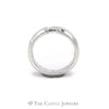 Gent's .25CTTW Princess Cut Diamond Band in 18KT White Gold - Thumbnail 2