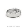 Gent's .25CTTW Princess Cut Diamond Band in 18KT White Gold - Thumbnail 3