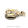 Double Sides Masonic Pendant in 14KT Yellow Gold - Thumbnail 3