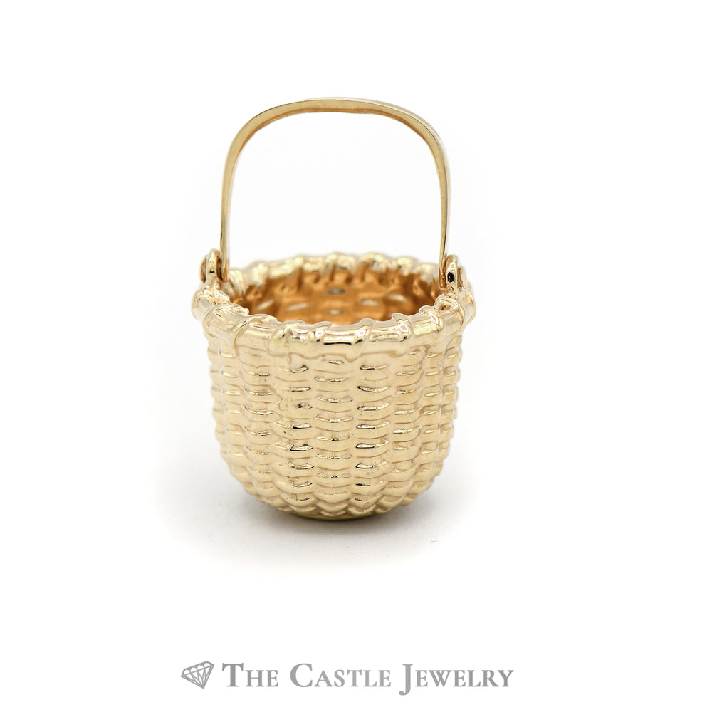 Basket Pendant in 14KT Yellow Gold
