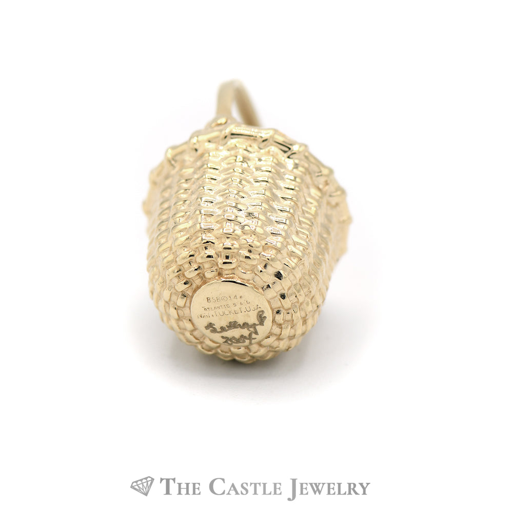 Basket Pendant in 14KT Yellow Gold