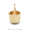 Basket Pendant in 14KT Yellow Gold - Thumbnail 3