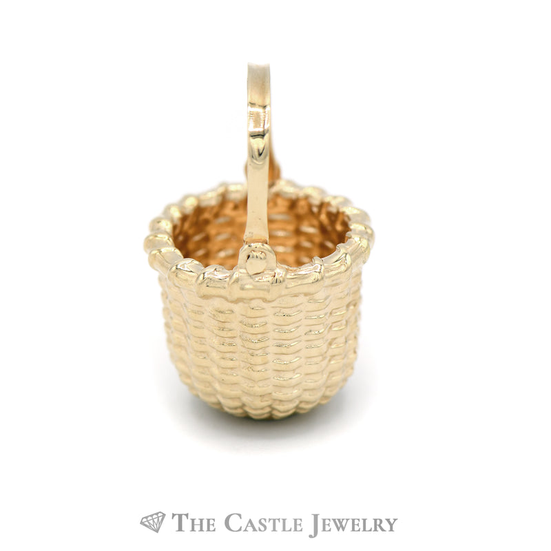Basket Pendant in 14KT Yellow Gold