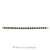 Oval Cut Sapphire Tennis Bracelet in 14k Yellow Gold 7.25 Inch - Thumbnail 2