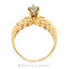 1.5cttw Marquise Diamond Engagement Ring with Round Diamond Columns in 14k Yellow Gold - Thumbnail 2