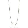 20 (1/2) Inch 14k White Gold 2mm Rope Chain - Thumbnail 1
