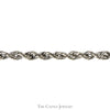 20 (1/2) Inch 14k White Gold 2mm Rope Chain - Thumbnail 2