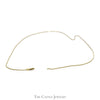 14k Yellow Gold 21(1/2) inch Dainty Box Link Chain - Thumbnail 3