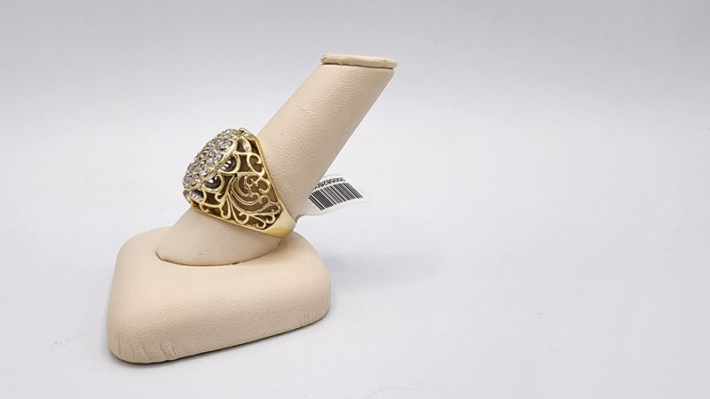 10k Yellow Gold .75cttw KY Cluster Ring