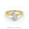 Marquise Solitaire .50ct Diamond Engagement Ring SI3 H in 18K Yellow Gold - Thumbnail 1