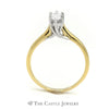 Marquise Solitaire .50ct Diamond Engagement Ring SI3 H in 18K Yellow Gold - Thumbnail 2