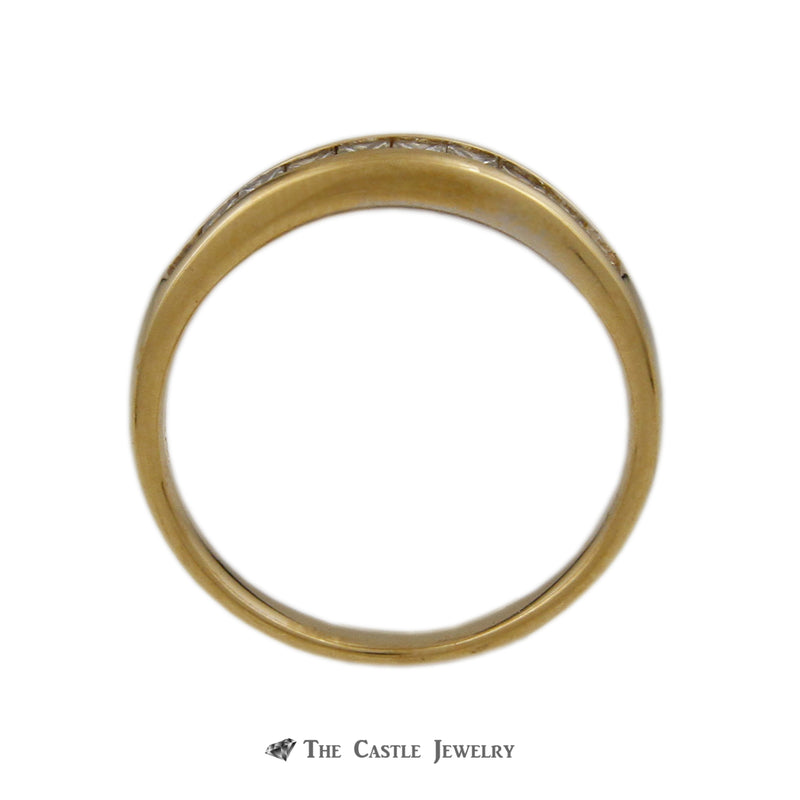 Tiffany & Co. .75cttw Channel Set Princess Cut Diamond Wedding Band