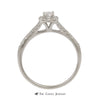 Crown Collection 1/2cttw Bridal Set with Round Diamond Center & Diamond Halo in 14k - Thumbnail 2