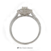 Crown Collection 1/2cttw Bridal Set with Round Diamond Center & Double Diamond Halo in 14k - Thumbnail 2