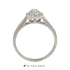 Crown Collection .33cttw Diamond Engagement Ring Set w/ Round Center and Cushion Bezel - Thumbnail 2