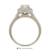 Cushion Cut 1.01ct Diamond Bridal Ring w/ Round Brilliant Cut Diamond Halo & Sides - Thumbnail 2