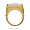 Designer Bvlgari Pillow Cut Albite Moonstone Metropolis Ring in 18K Yellow Gold - Thumbnail 2
