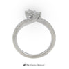 Ever Us .50cttw Diamond Two Stone Ring with Round Brilliant Cut Diamond Sides - Thumbnail 2