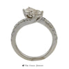 Ever Us 1cttw Double Round Brilliant Cut Diamond 2 Stone Ring w/ Diamond Sides in 14K - Thumbnail 2