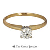 Round Diamond Engagement Ring .50ct SI1/SI2 H 14K Yellow Gold - Thumbnail 1