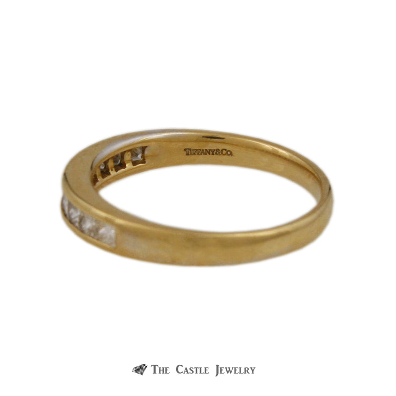 Tiffany & Co. .75cttw Channel Set Princess Cut Diamond Wedding Band