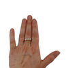 Prong Set 1cttw Round Brilliant Cut Diamond Wedding Band with 4 Diamonds in 14k Yellow Gold - Thumbnail 4