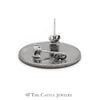 Round Diamond Stud Earrings in Square Illusion Mounting - Thumbnail 2
