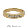 Gent's Channel-Set Round Brilliant Cut Diamond Wedding Band .35cttw In 18K Yellow Gold - Thumbnail 1