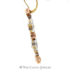 Demeter Dangling Diamond, Pink Tourmaline, & Yellow Sapphire Earrings - Thumbnail 2