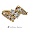 Double Round Brilliant Cut Center Ring with Split Bypass Design - Thumbnail 1