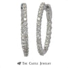 2cttw Diamond Hollywood Hoop Earrings - Thumbnail 1
