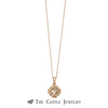 Cushion Cut Morganite Necklace in Rose Gold - Thumbnail 1
