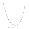 10k White Gold 18 Inch Solid Cable Chain - Thumbnail 1