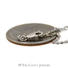 10k White Gold 18 Inch Solid Cable Chain - Thumbnail 3