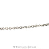 10k White Gold 18 Inch Solid Cable Chain - Thumbnail 2