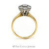 Lady's 7 Diamond Cluster Ring 1cttw In 18K Yellow Gold - Thumbnail 2