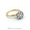 Lady's 7 Diamond Cluster Ring 1cttw In 18K Yellow Gold - Thumbnail 3