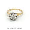 Lady's 7 Diamond Cluster Ring 1cttw In 18K Yellow Gold - Thumbnail 1